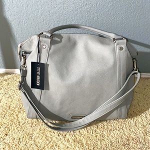 BRAND NEW Gray Steve Madden Satchel Purse